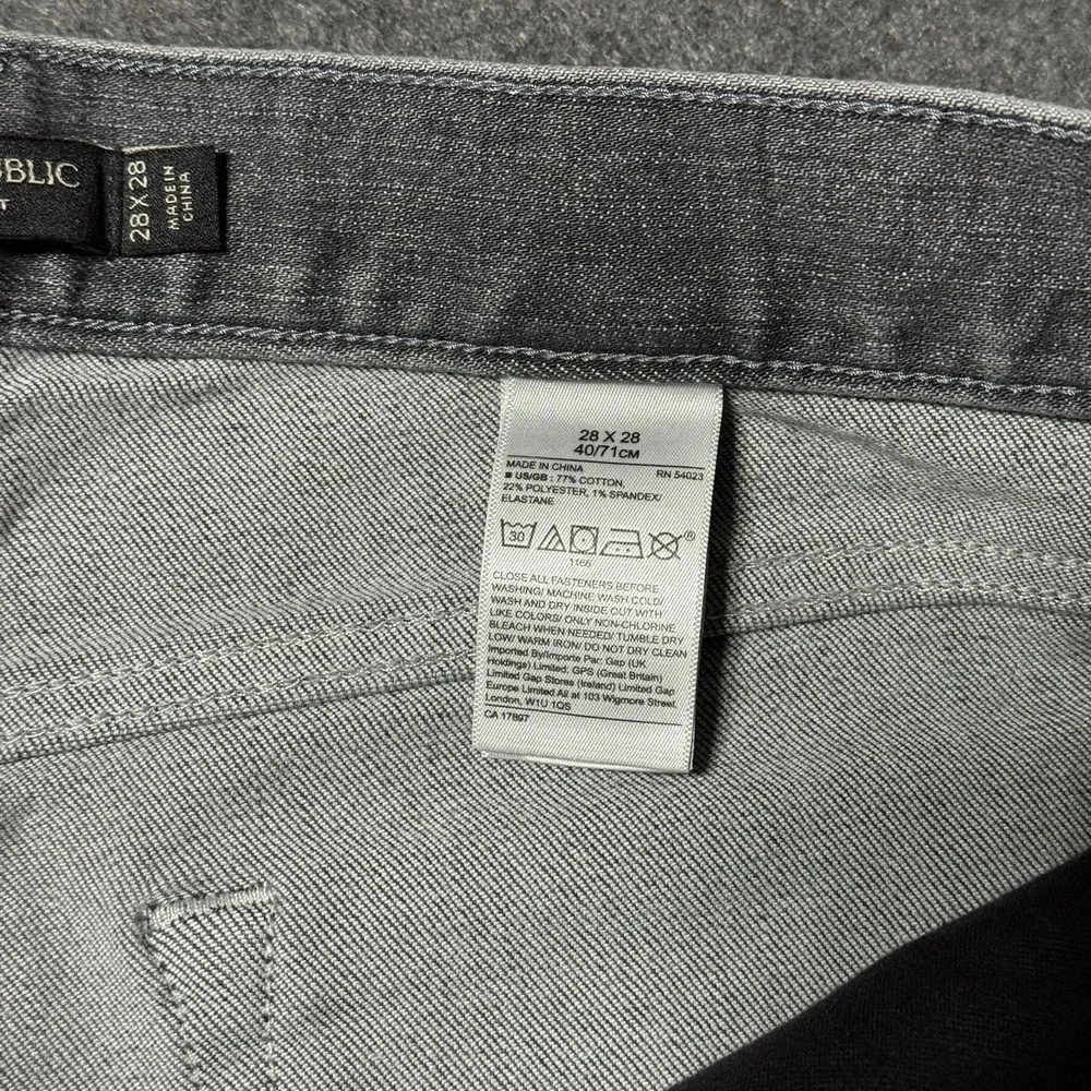 Banana Republic Men's Straight Fit‎ Size 28x28 Rapid Movement Stretch Denim New